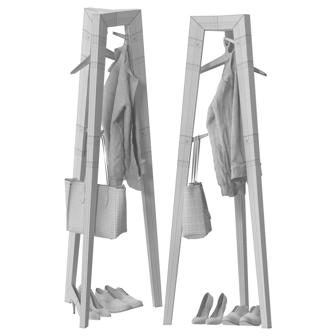 STORK Coat Rack Model - TurboSquid 1981018