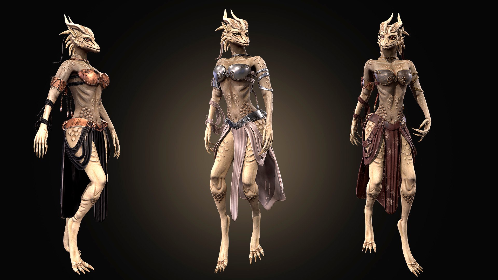 Female Creatures Mini Pack 3D Model - TurboSquid 2395683