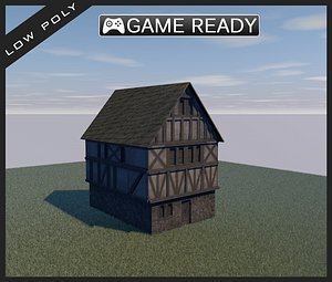 3d house medieval 1 model