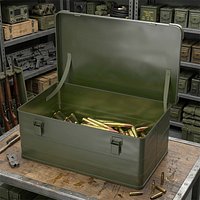 Military Storage Case with Ammo