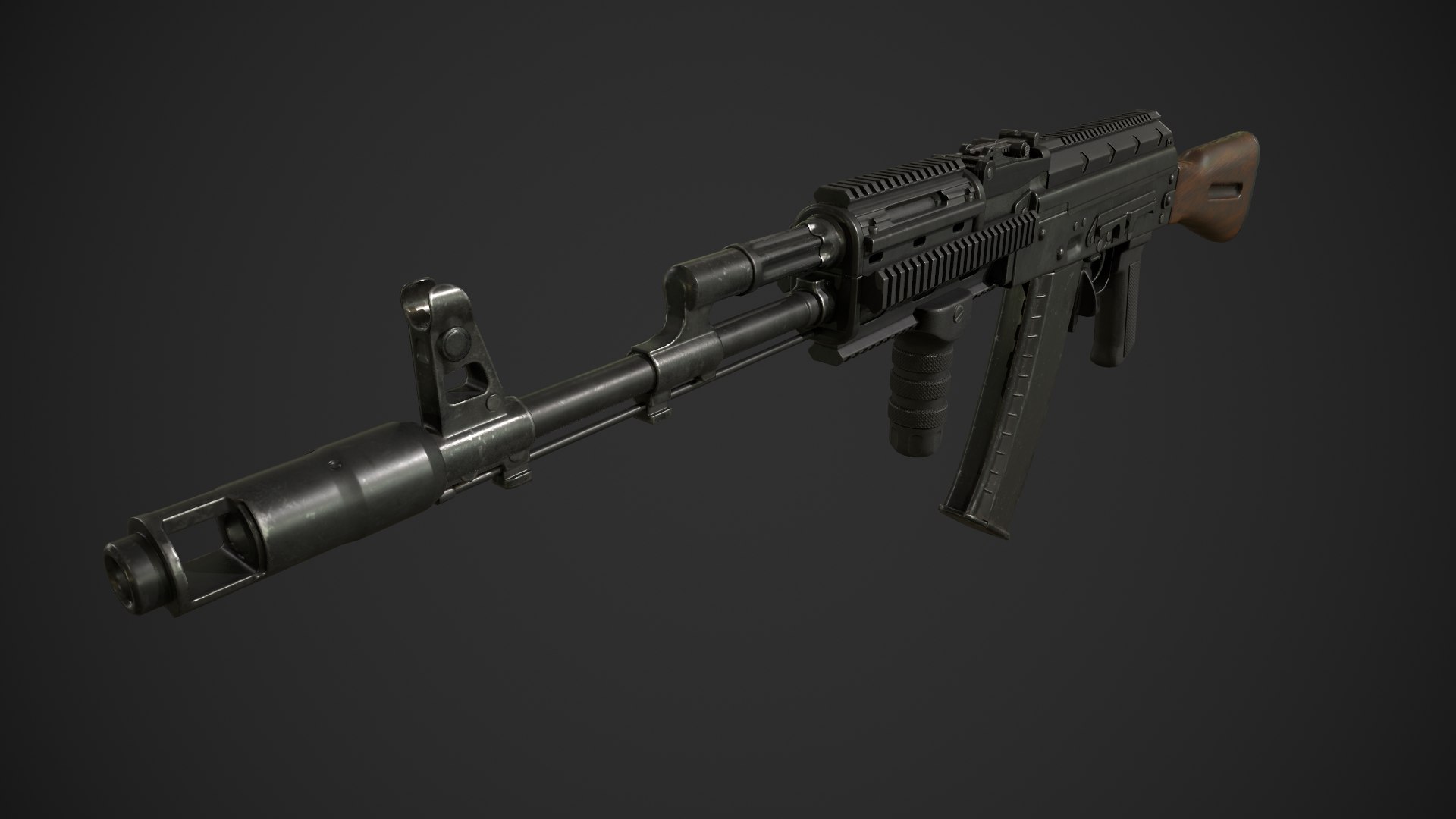 AK-74 Rifle 3D Model - TurboSquid 1745987