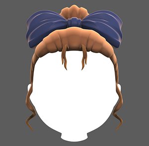 Base Hair for girl V23 3D