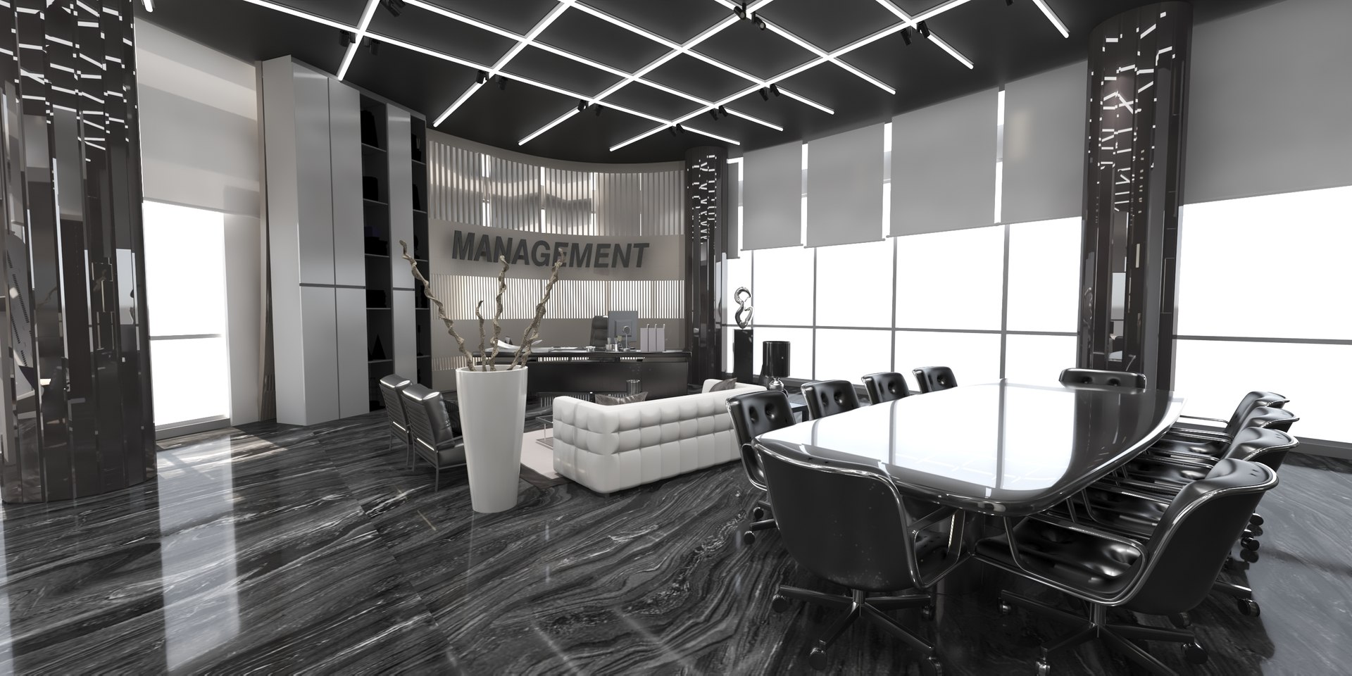 Modern Office Model - TurboSquid 2126873
