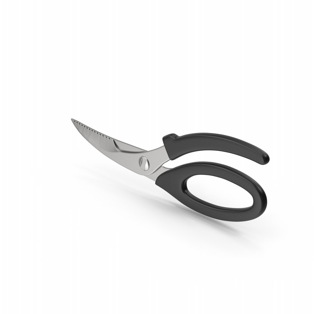 3D Kitchen Scissors TurboSquid 2002110