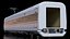 3D CR400 Fuxing Train Wagon Electric Drive model