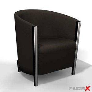 armchair chair 3d model