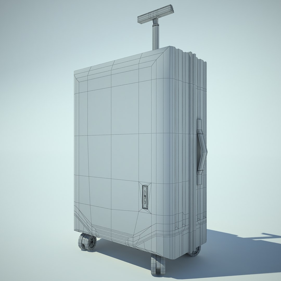 suitcase samsonite case 3d model