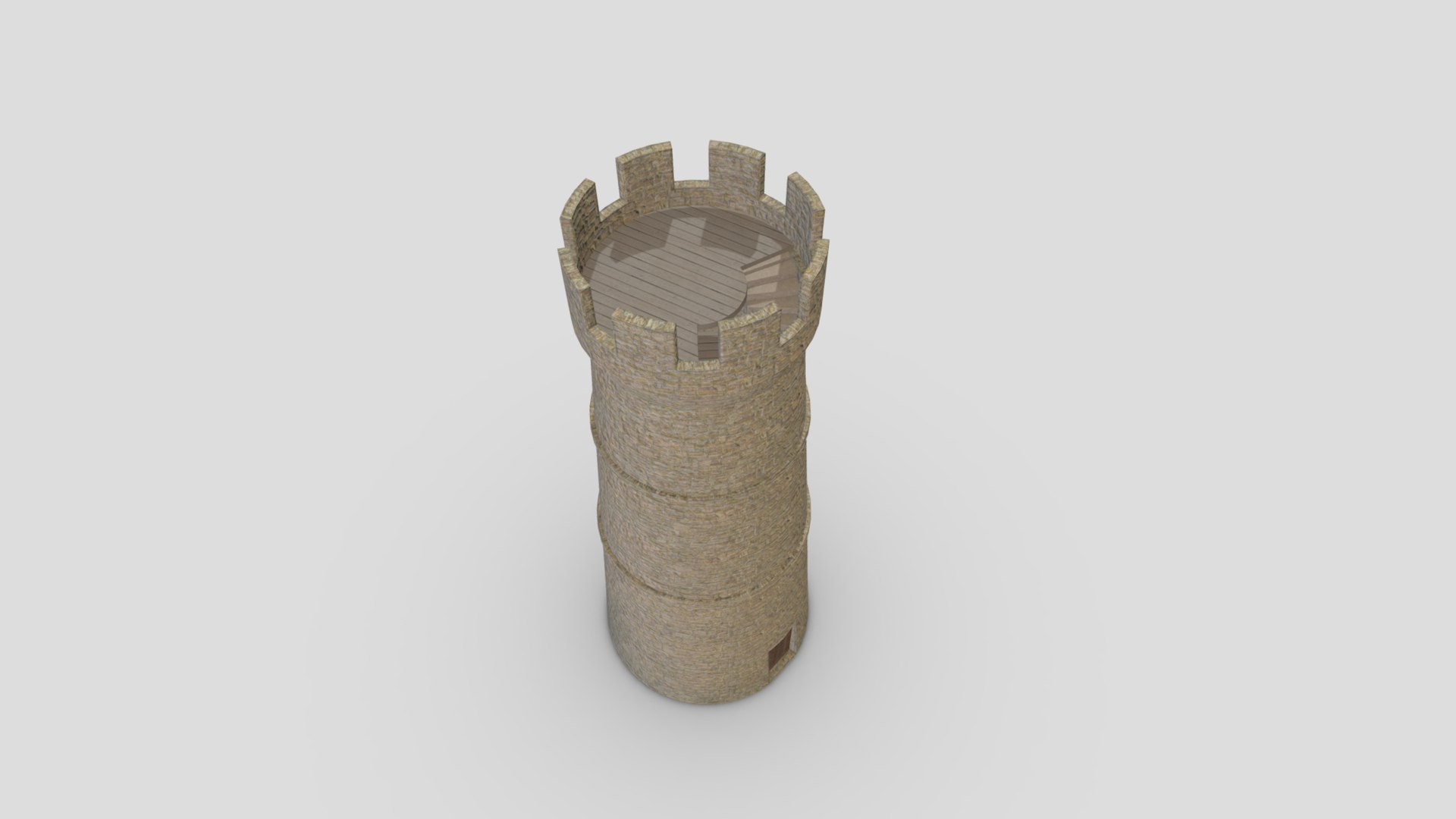 Medieval Castle Module 01 Low Poly PBR Realistic 3D Model - TurboSquid ...