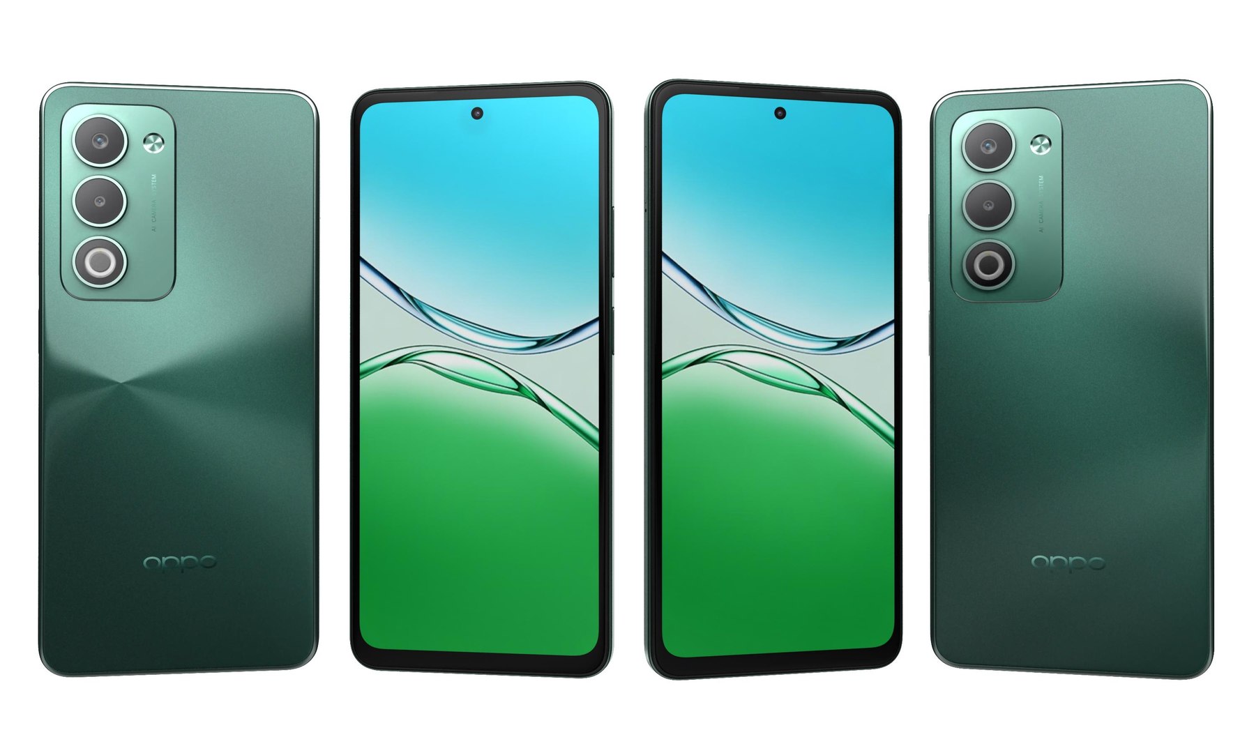 3D OPPO A5 5G Aurora Green 2025 - TurboSquid 2410426