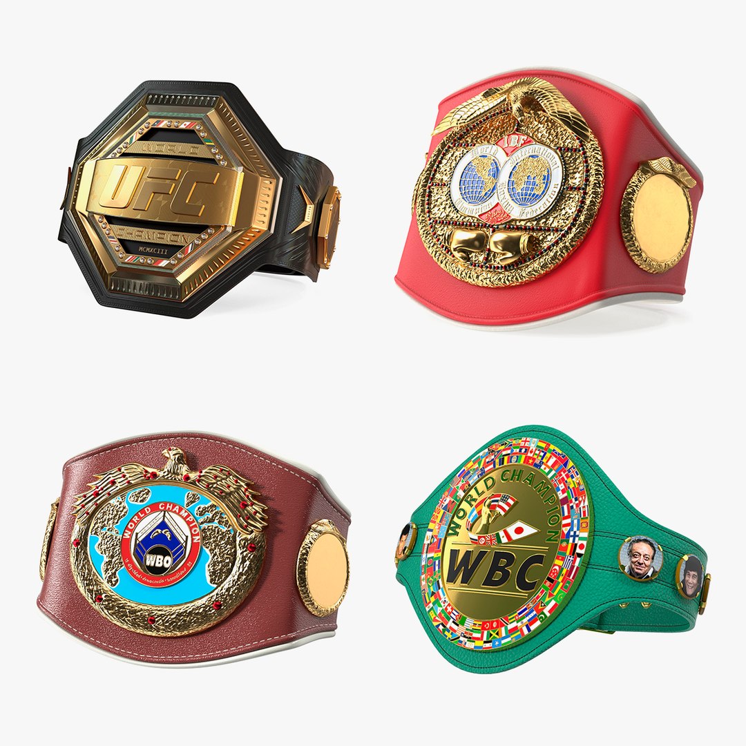 Championship Belts Collection 2 3D model preview