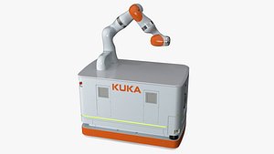 Mobile Robot KUKA KMR Iiwa 3D model