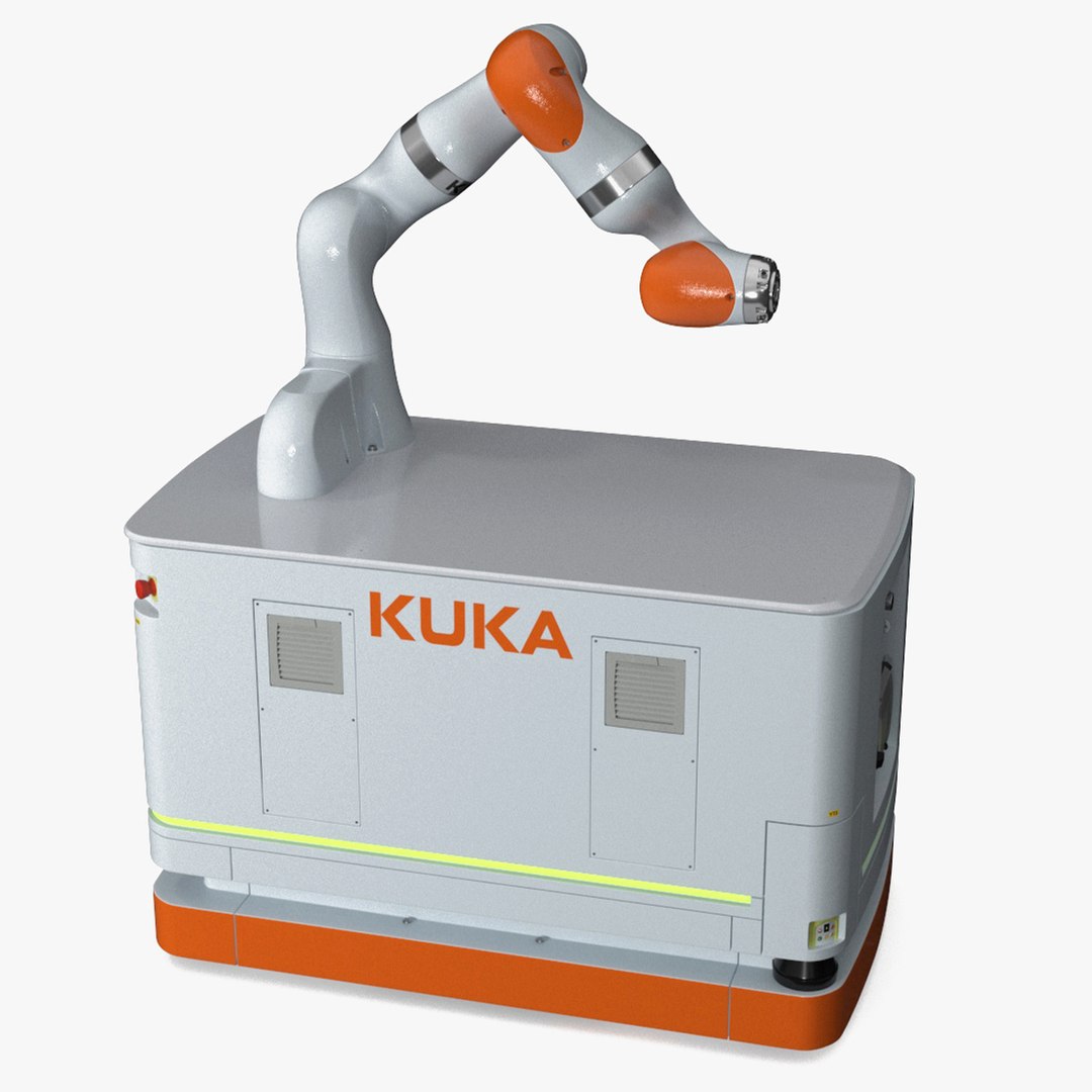 Mobile Robot KUKA KMR Iiwa 3D model preview