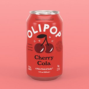 3D Olipop Cherry Cola 355ml Can