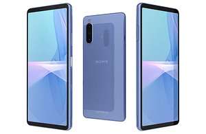 Sony Xperia 10 III Blue Low Poly 3D