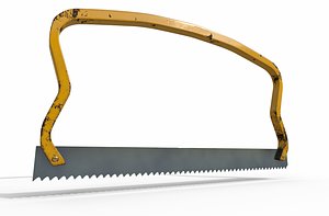 3D medieval bone saw model