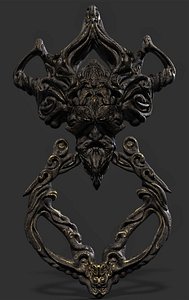 3D fantasy head door knob