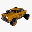 CyberPunk Car Low-poly modèle 3D sci fi pbr modèle 3D Low-poly