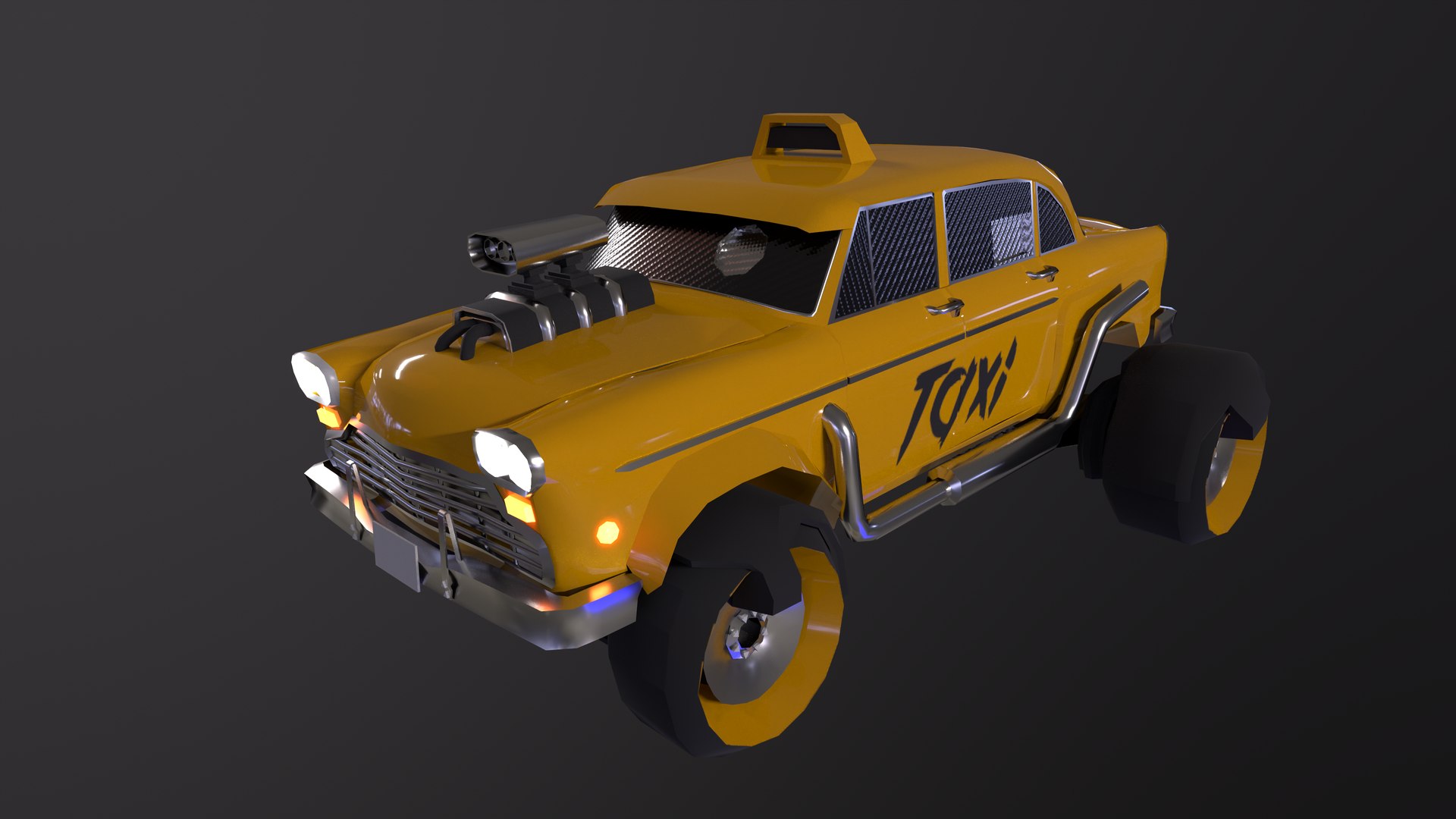 3D CyberPunk Car Model TurboSquid 1787688