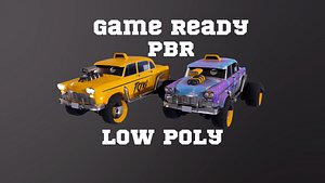 3D CyberPunk Car model