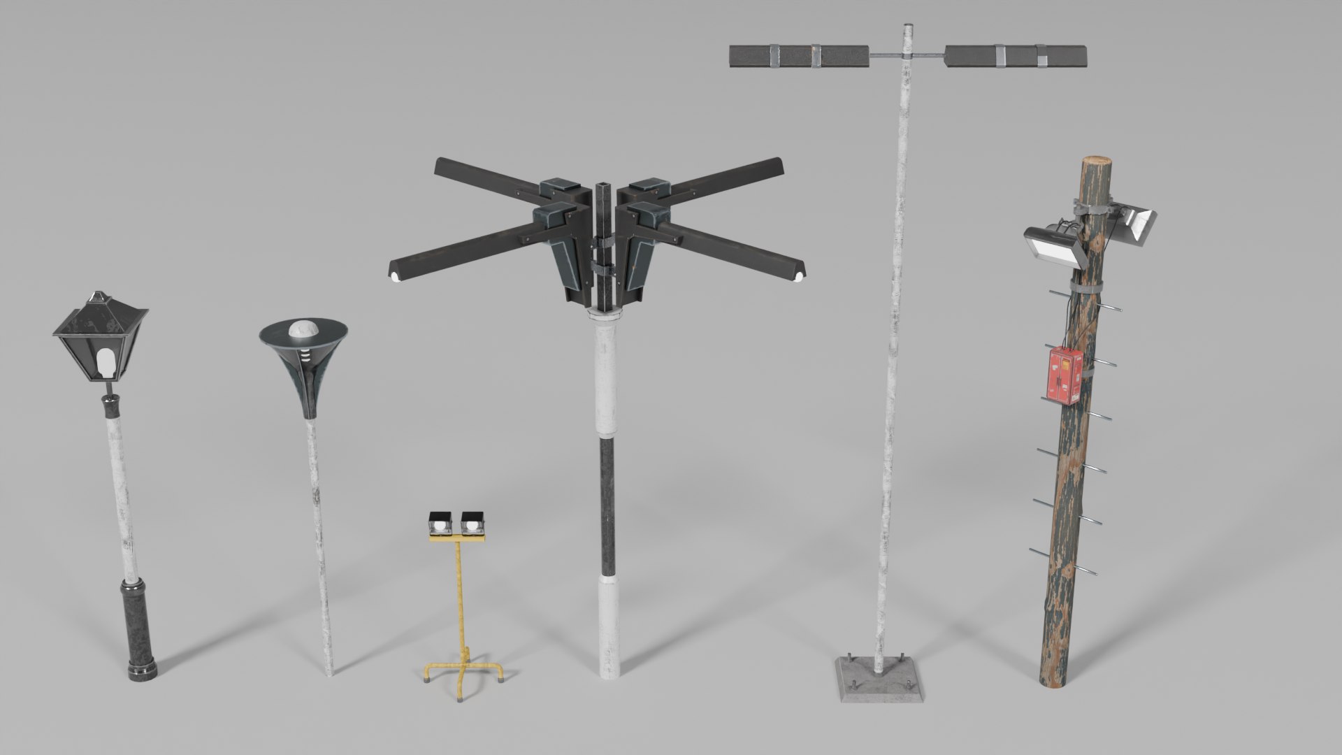3D Model Mega Street Assets Pack - TurboSquid 2421525