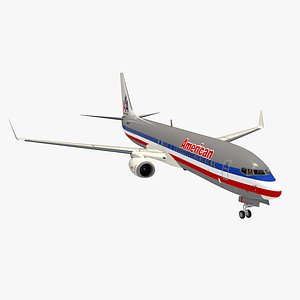 boeing 737-900 interior american airlines 3D model