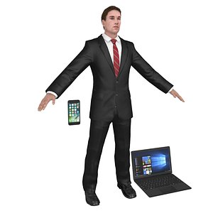 businessman man 3D model