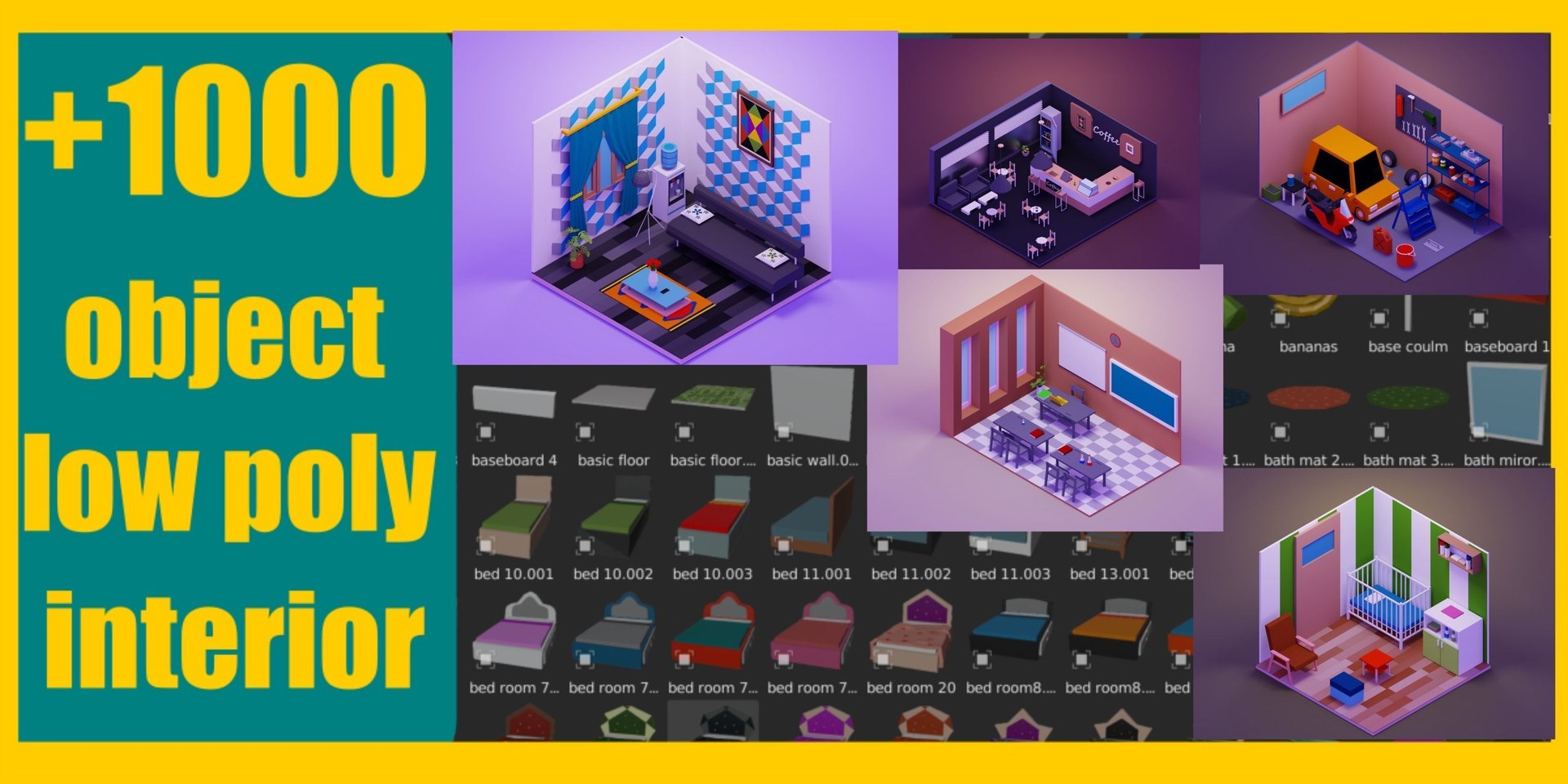 3D Low Poly  All Assets Pack model https://p.turbosquid.com/ts-thumb/Dg/WkywxE/PY/lowpolyinteriorassetbrowser3dmodel6b1b9f34d4/jpg/1723199587/1920x1080/fit_q87/dd676e2f6bc789ae4370cc8cf9de09f7eae832d6/lowpolyinteriorassetbrowser3dmodel6b1b9f34d4.jpg
