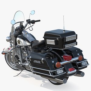 US Sheriff Road King Motorcycle Parked