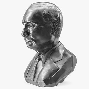 Silver Bust of President Putin