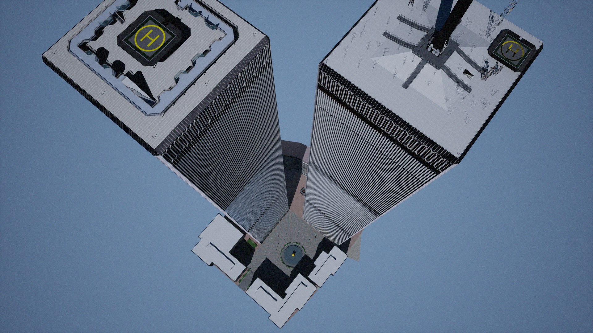 World Trade Center Twin Tower Complex 3D Model - TurboSquid 2241103