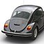 Volkswagen Beetle 1966 Rigged Black