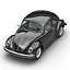 Volkswagen Beetle 1966 Rigged Black