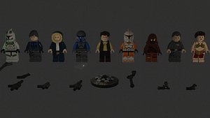 LEGO SW characters model
