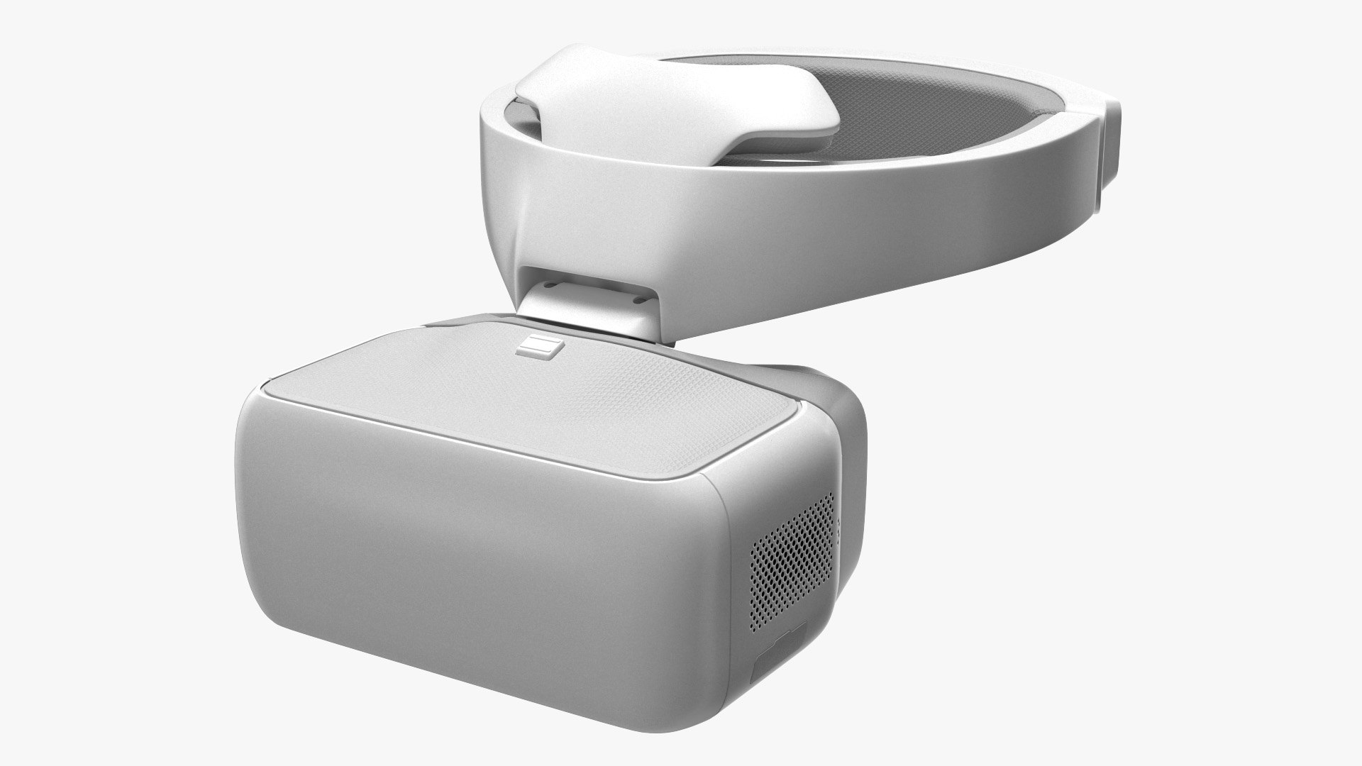 FPV Drone Googles White 3D model preview