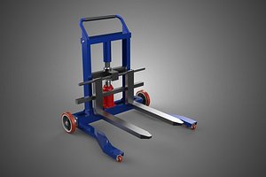 HEAVY DUTY HAND LIFTER HYDRAULIC PALLET STACKER JACK FORK LIFT