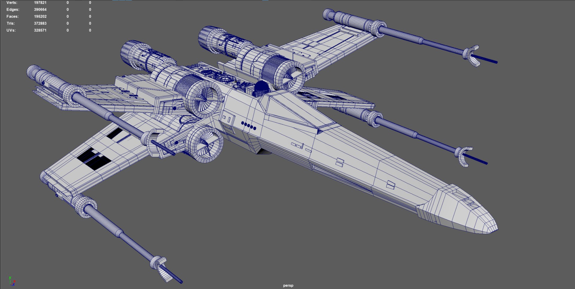 3D x-wing model https://p.turbosquid.com/ts-thumb/Dg/yhWQRa/XsuxwgB4/7/png/1510353507/1920x1080/fit_q87/4e9c7cf67bab0c2f5c7c7f4774124d5db26bee91/7.jpg