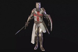 3D Rigged Medieval Knight