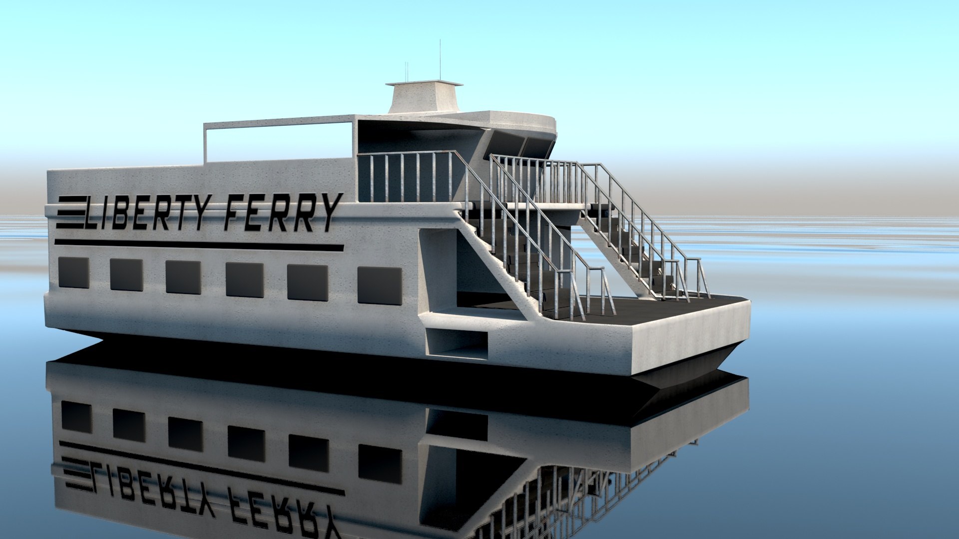 modelo 3d Ferry Liberty - TurboSquid 1776935