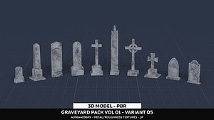 3D Graveyard Pack Vol 01 - Variant 05 model