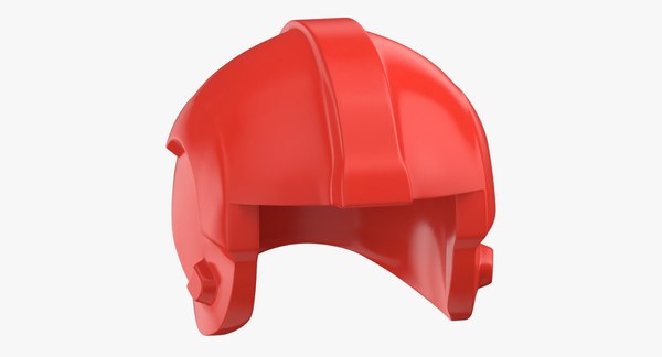 modelo 3d Lego Star Wars Rebel Pilot Helmet Red TurboSquid 1374892