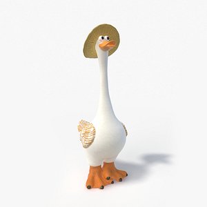 3D duck garden model