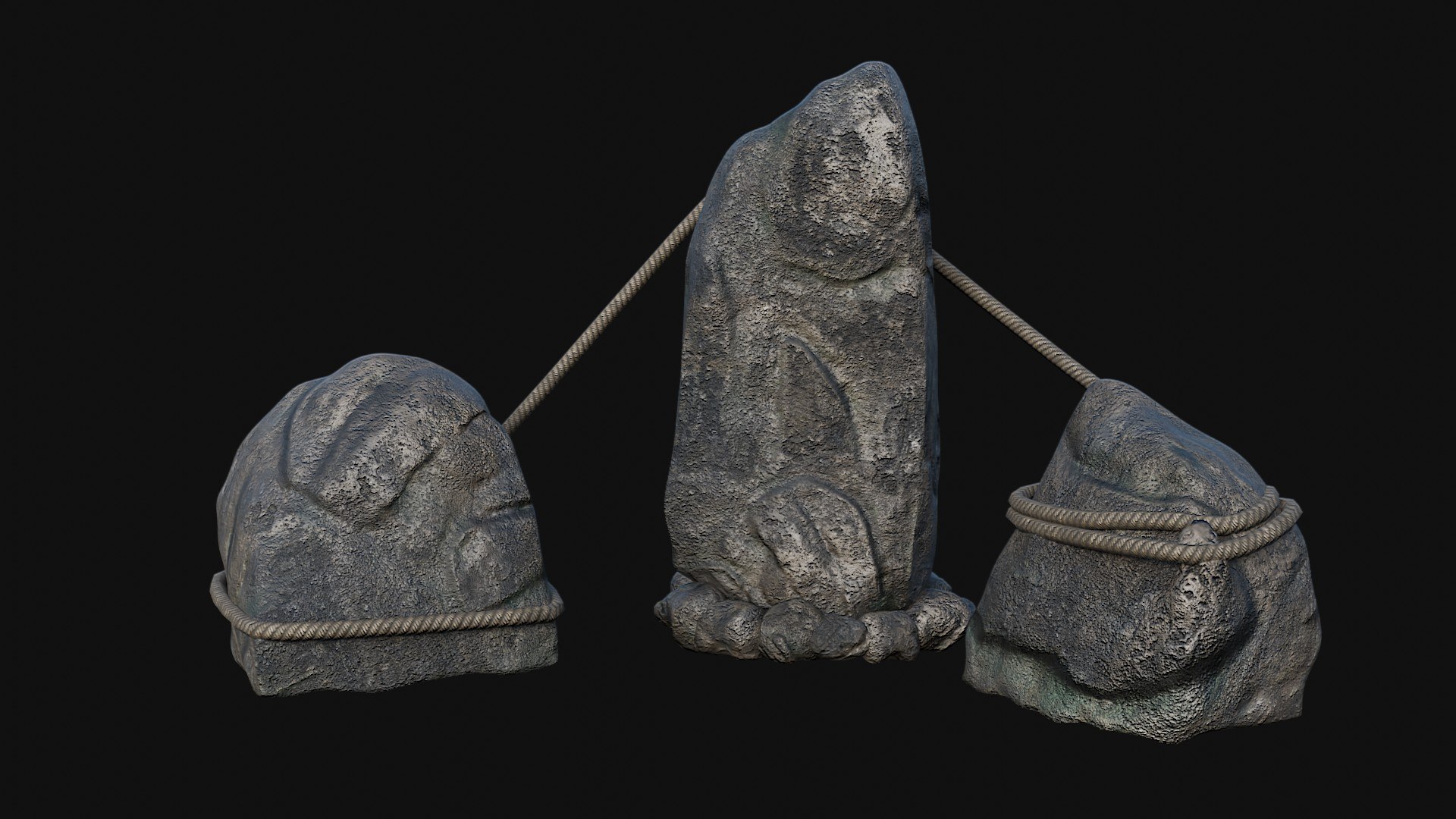 3D VIKING NORSE ROCK STONE STRUCTURES TOTEMS SYMBOL COLLECTION AAA ...