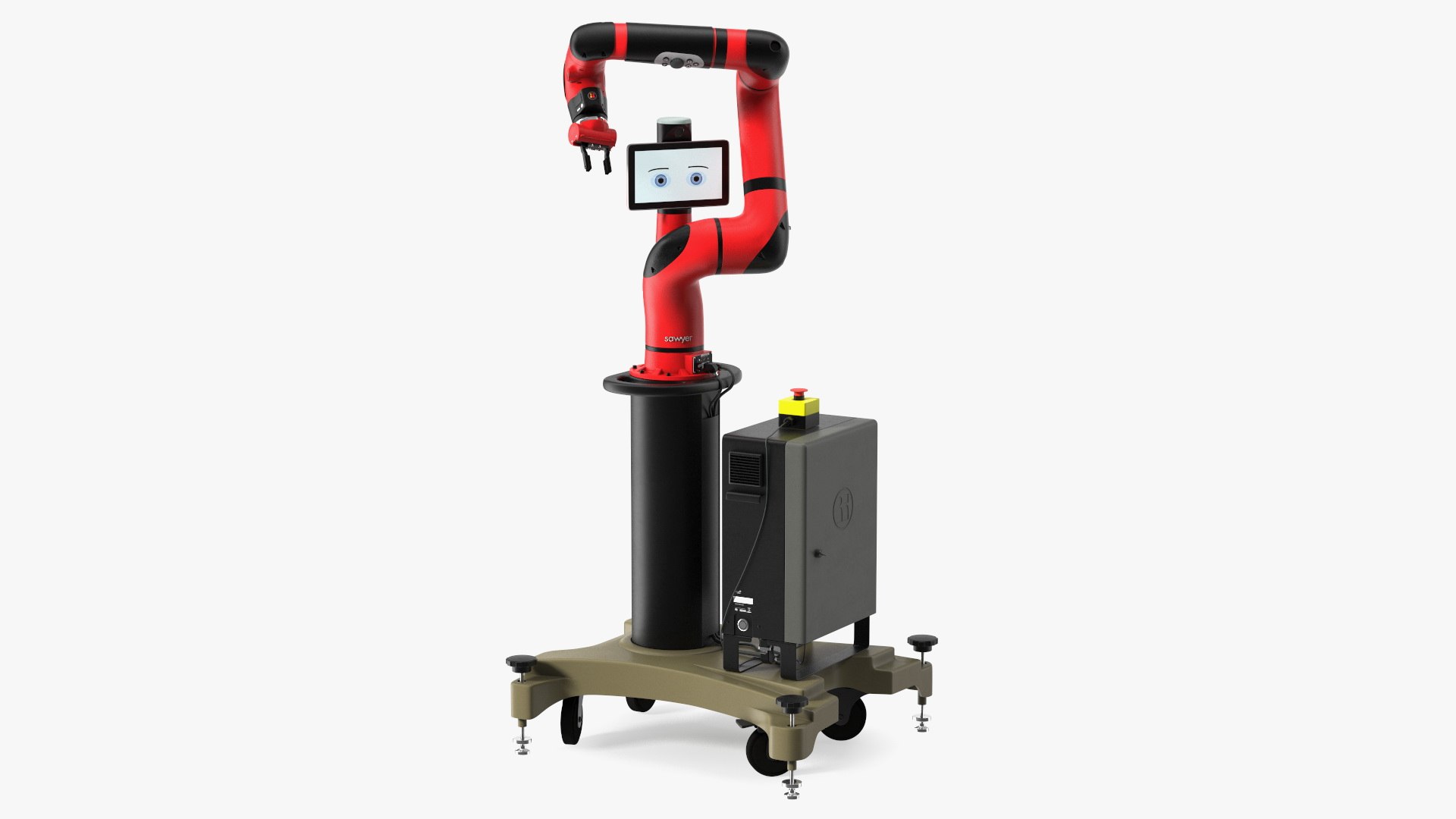 Sawyer Black Edition Collaborative Robot with Pedestal 3D model preview