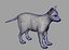 3D model wolf baby