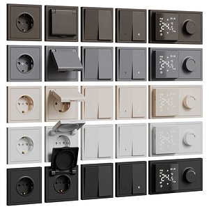 Stekker Emily sockets and switches model