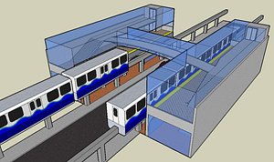 Compact Monorail Station