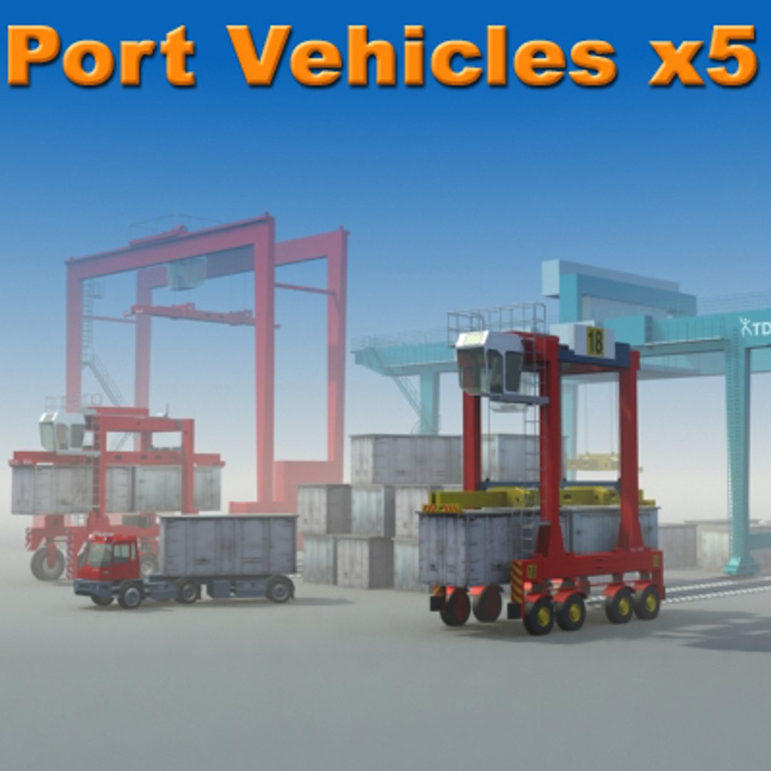 maya container ports industrial vehicles
