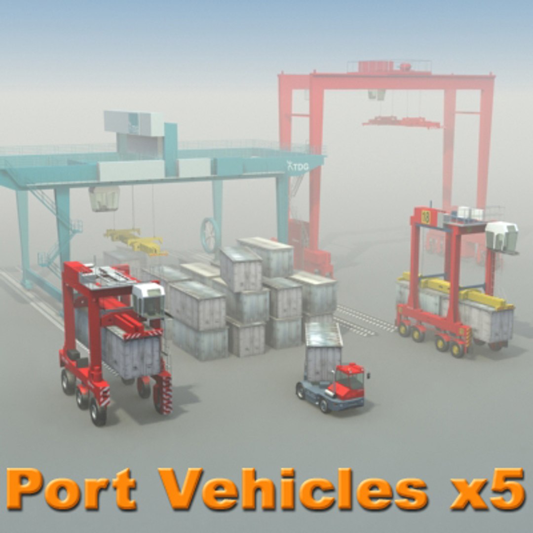 maya container ports industrial vehicles