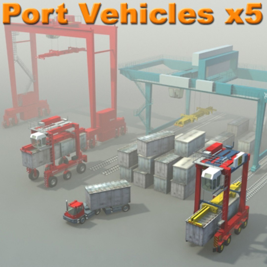 maya container ports industrial vehicles