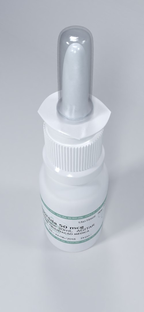 Nasal spray label clear plastic 3D model - TurboSquid 1311116